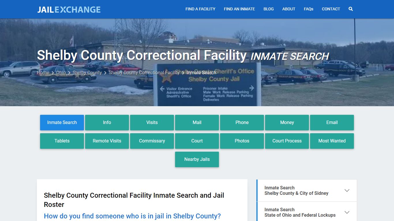Shelby County Correctional Facility Inmate Search - Jail Exchange